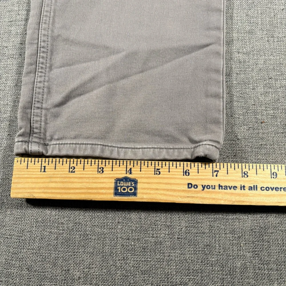 Banana Republic Traveler Slim Pants Mens 34x30 (Fits 34x28) Gray 5-Pocket Chinos